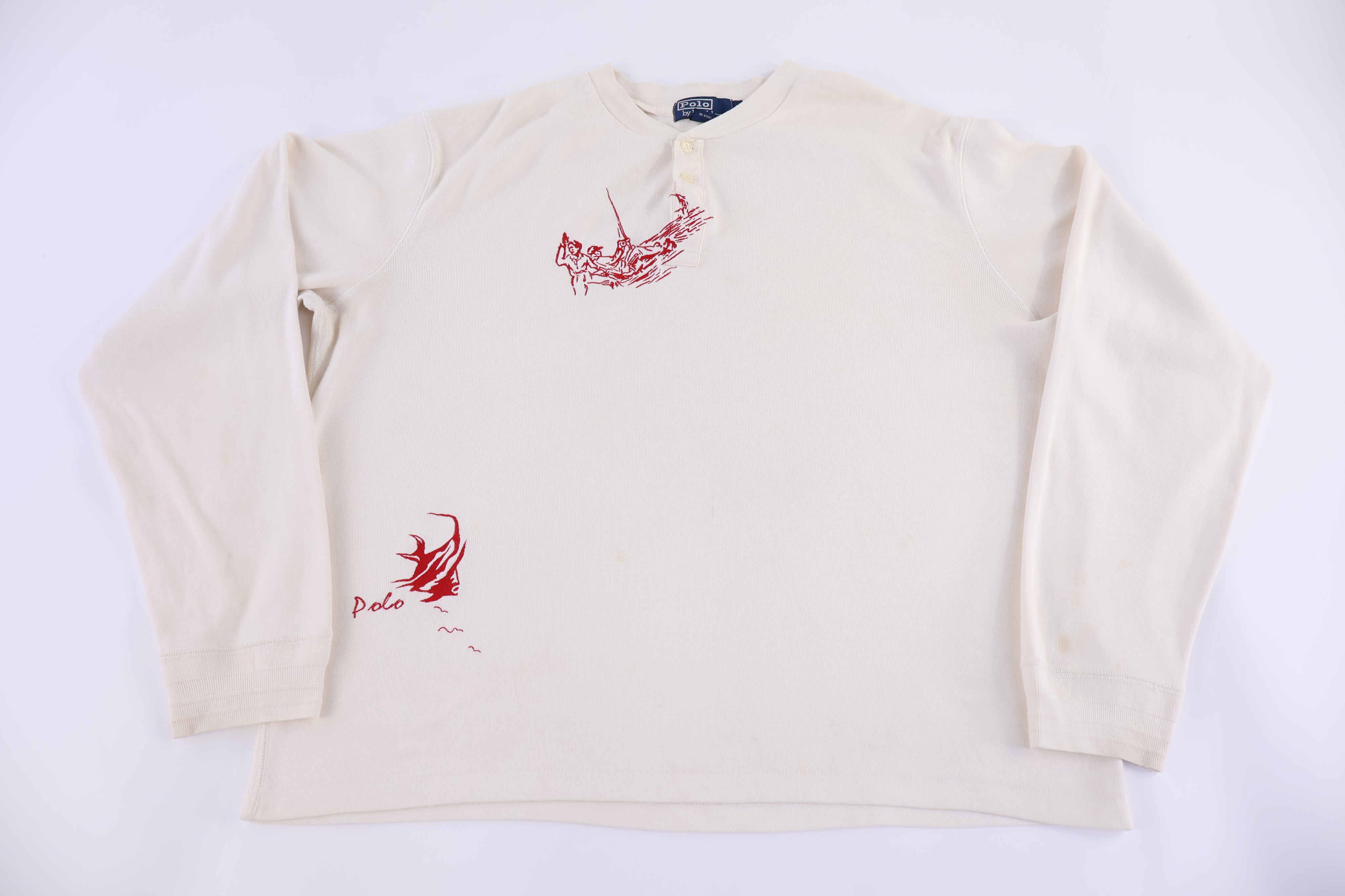 Polo by Ralph Lauren Fishing Embroidered LS Henley T-shirt