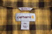 Carhartt Logo Patch Yellow & Black LS Button Down