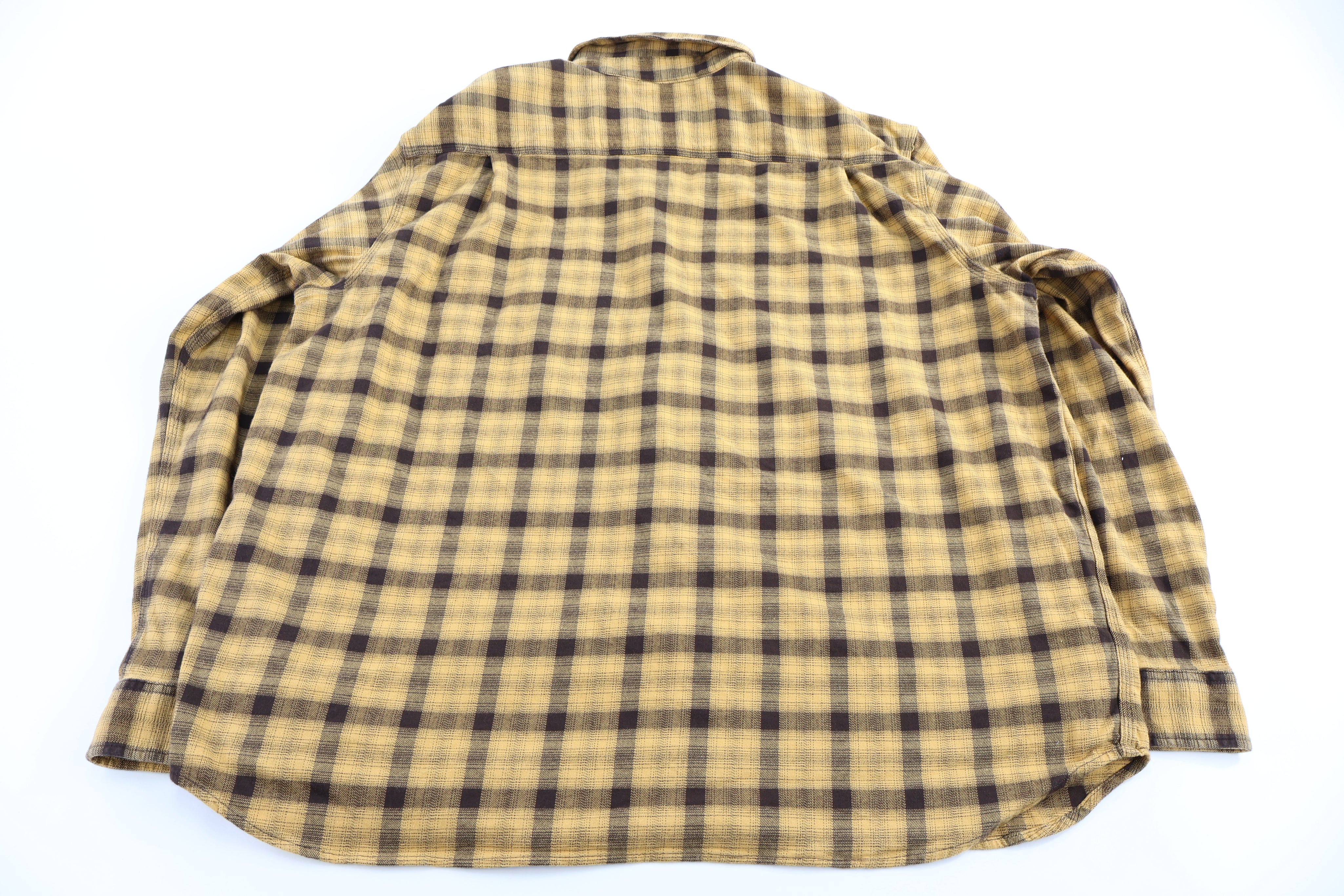 Carhartt Logo Patch Yellow & Black LS Button Down