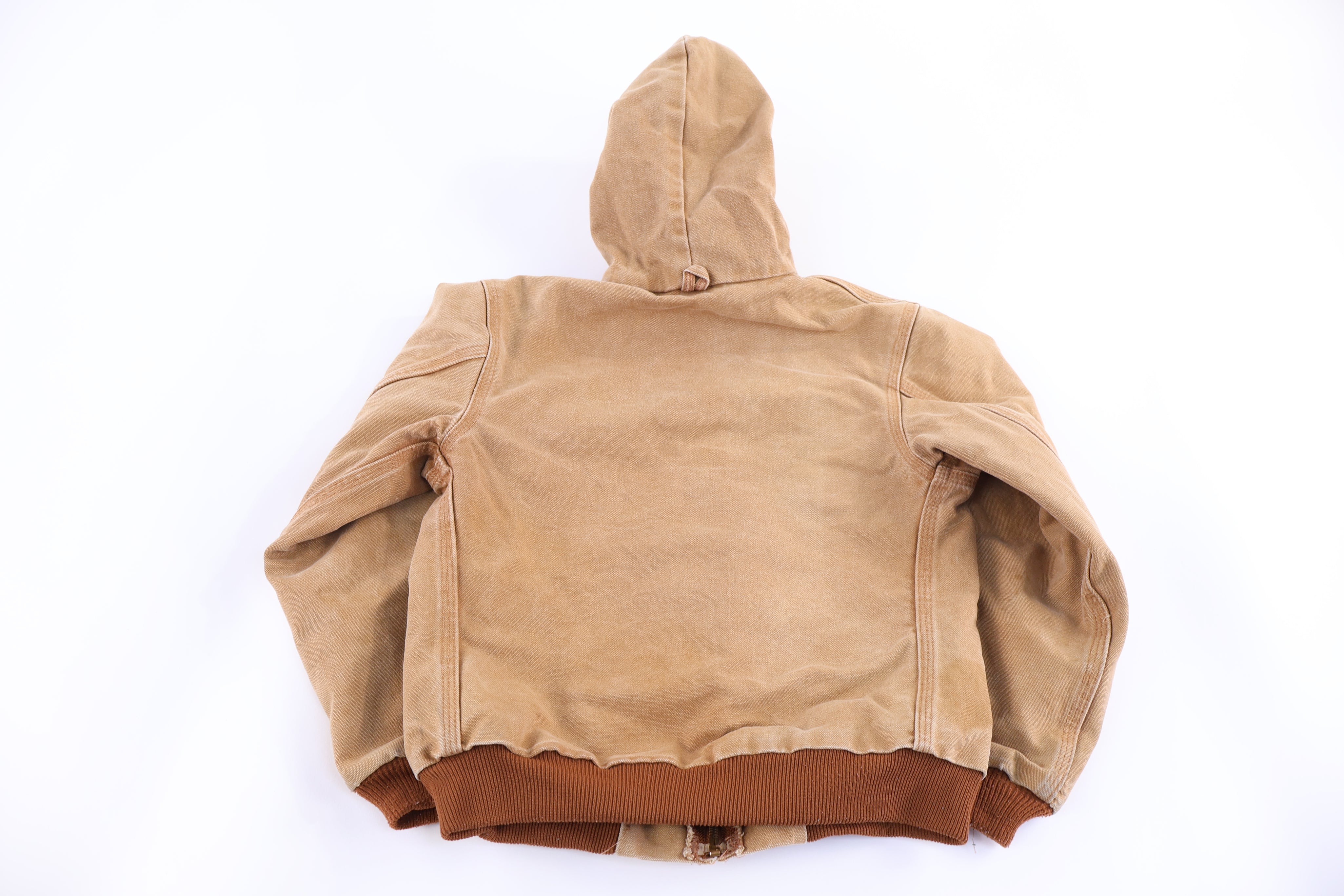 Carhartt Logo Patch Tan Full Zip Jacket