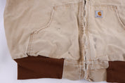 Carhartt Logo Patch Tan Full Zip Jacket