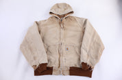 Carhartt Logo Patch Tan Full Zip Jacket