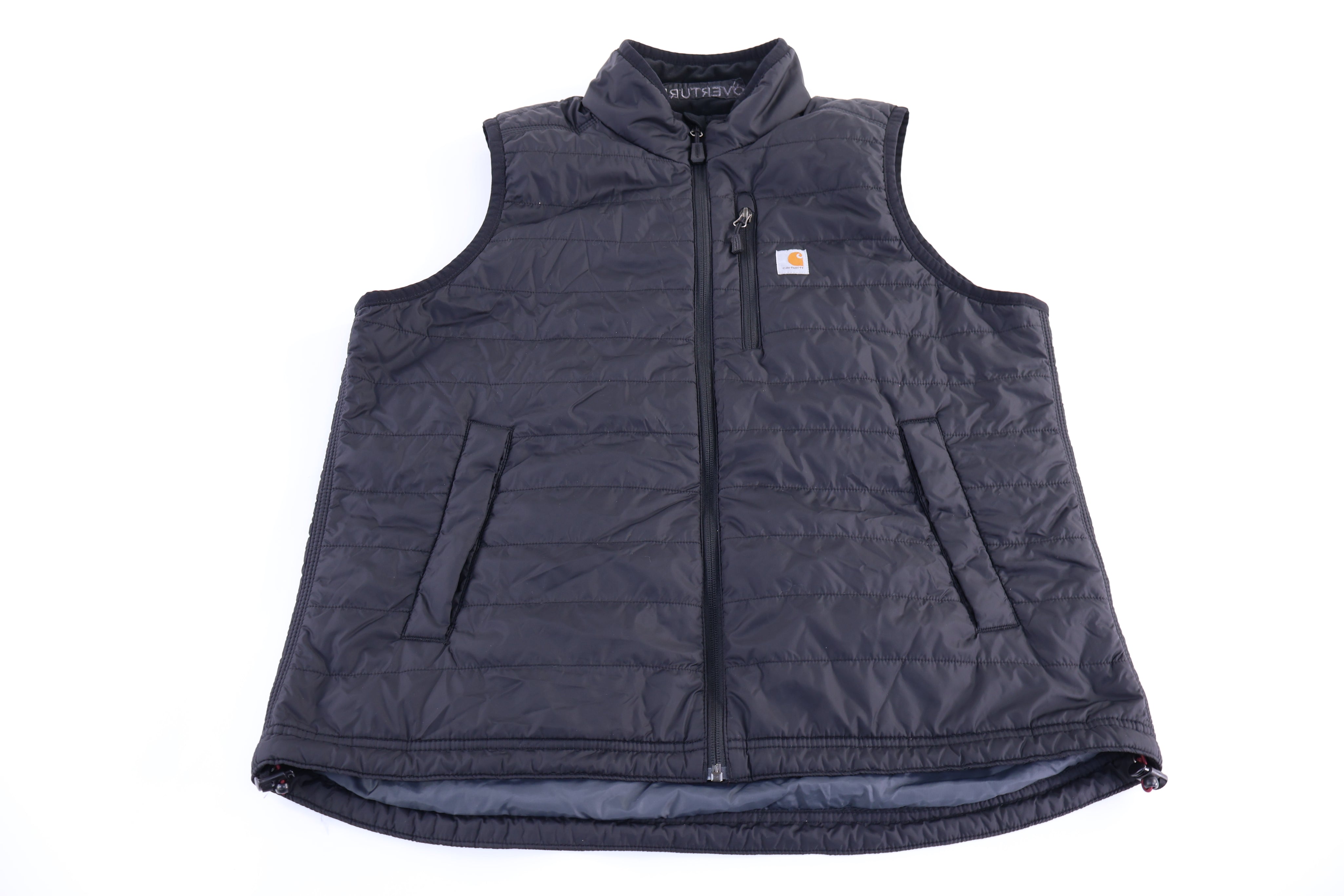 Women's Carhartt Logo Patch Black Full Zip Vest
