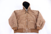 Carhartt Logo Patch Tan Full Zip Jacket
