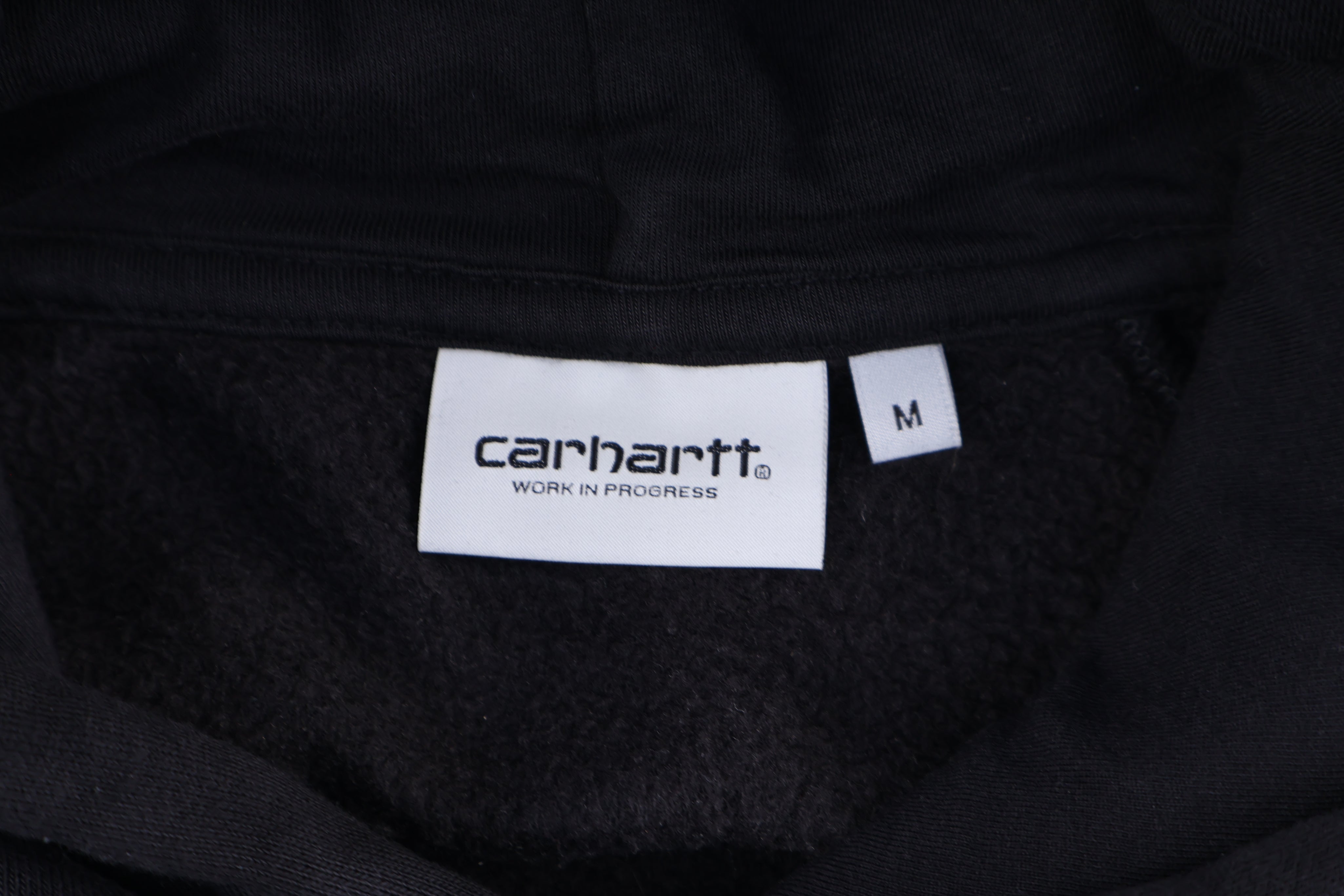 Carhartt WIP Logo Patch Black Pullover Hoodie
