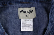 Wrangler Dark Wash LS Button Down