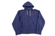 Polo Ralph Lauren Embroidered Logo Blue Full Zip Hoodie