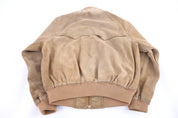 Polo by Ralph Lauren Tan Leather Suede Bomber Jacket