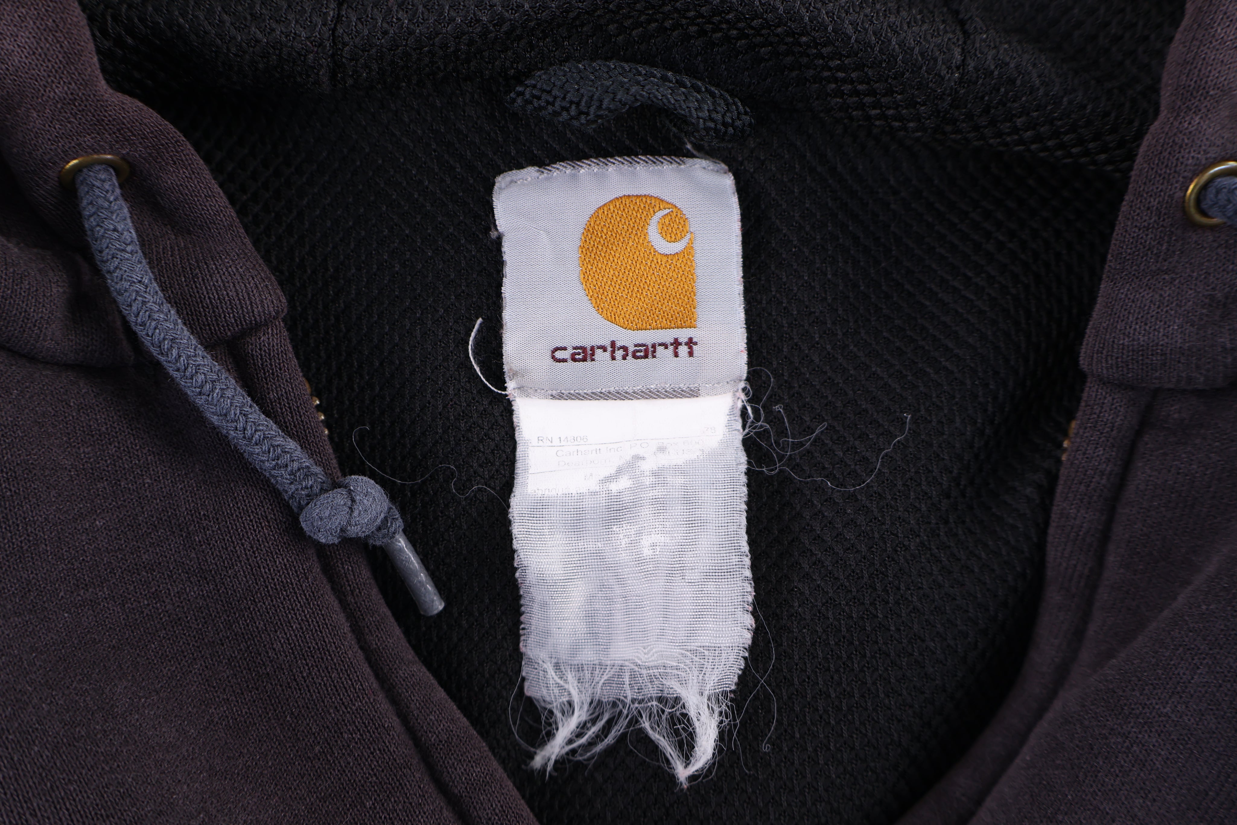 Carhartt Logo Patch Brown Full Zip Jacket