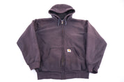 Carhartt Logo Patch Brown Full Zip Jacket