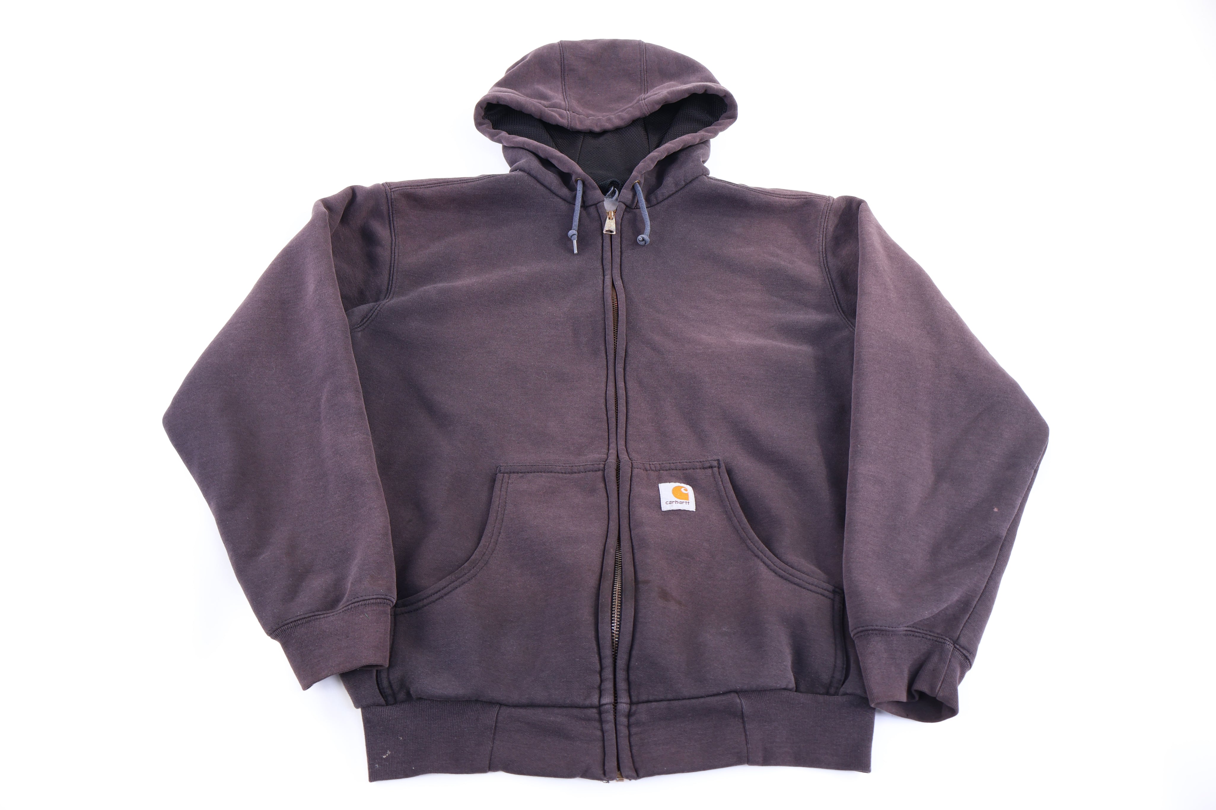 Carhartt Logo Patch Brown Full Zip Jacket