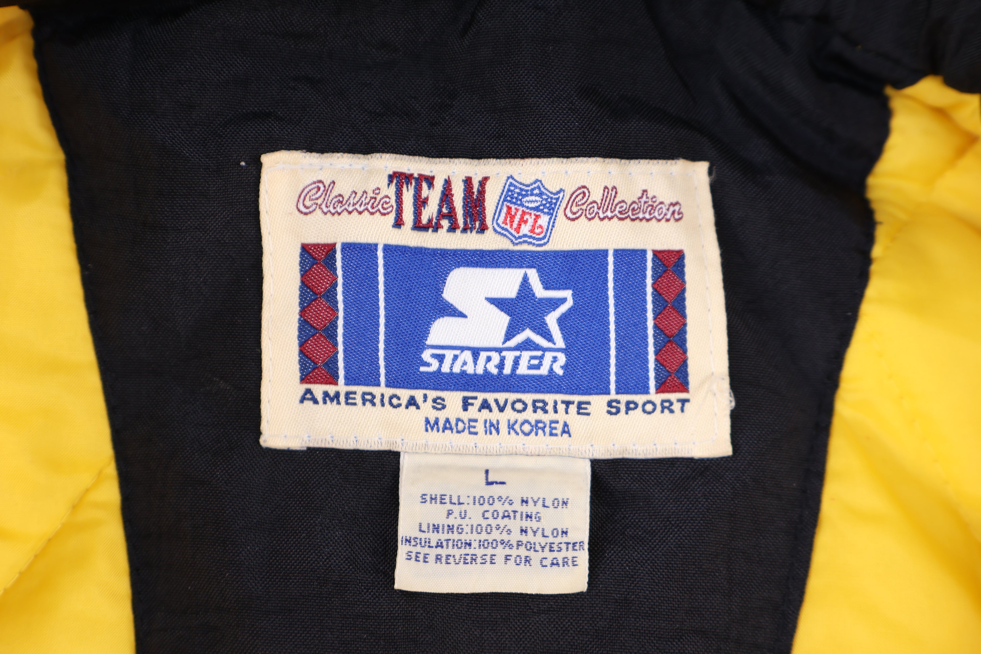 Vintage Starter Pittsburgh Steelers Football Full Zip Jacket