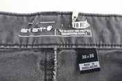 Carhartt Logo Patch Grey Double Knee Pants