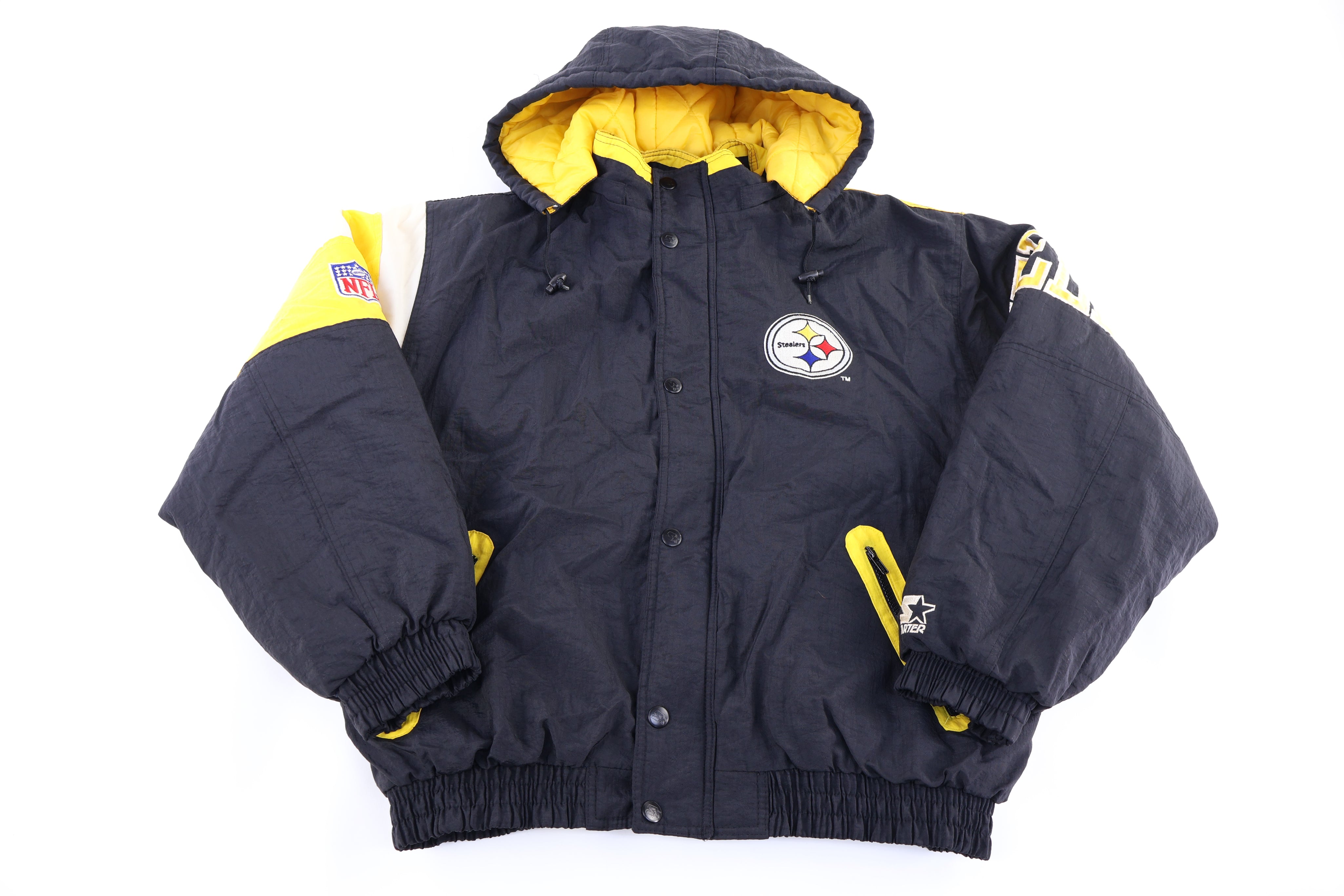 Vintage Starter Pittsburgh Steelers Football Full Zip Jacket
