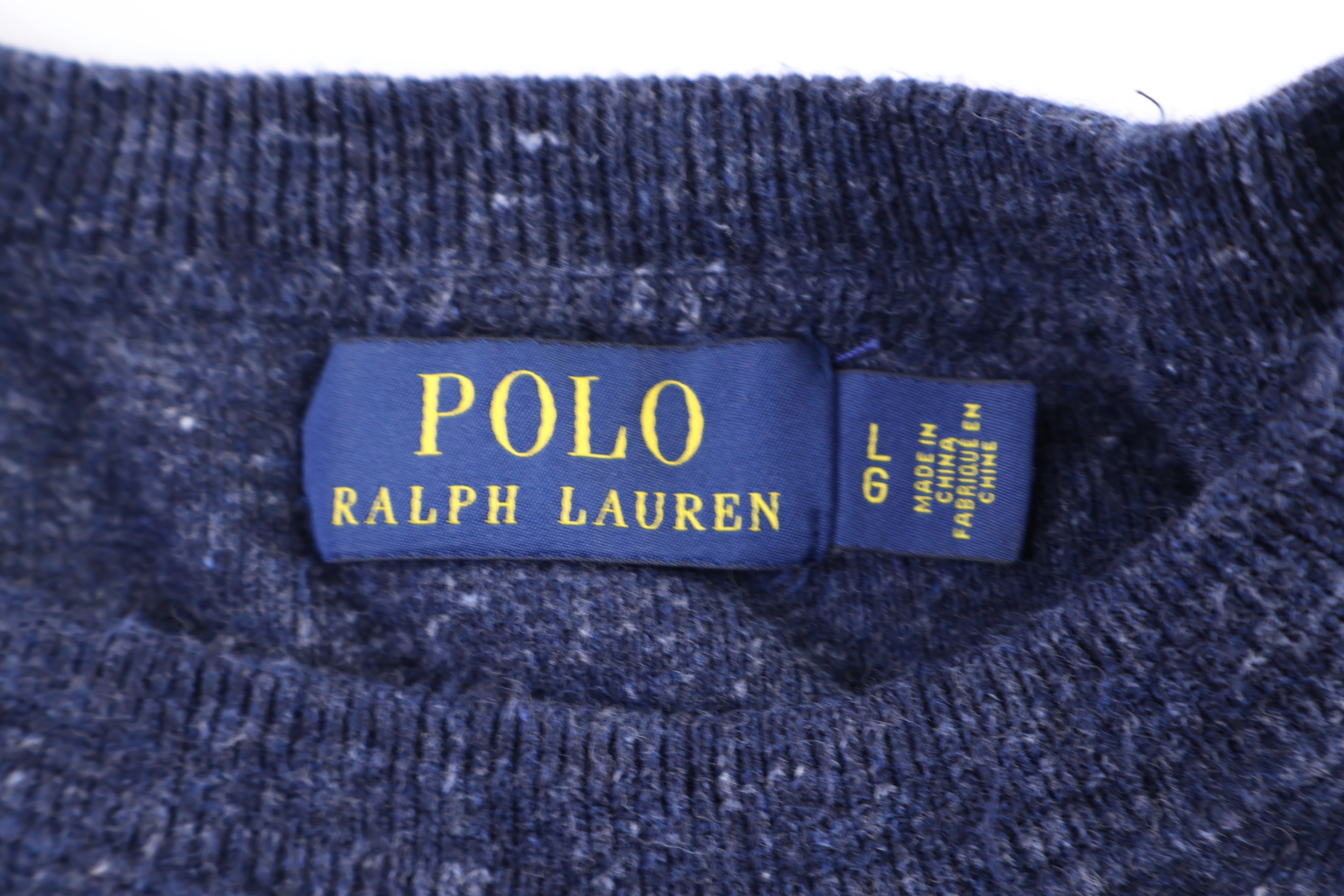 Polo Ralph Lauren Embroidered Logo Blue Sweater