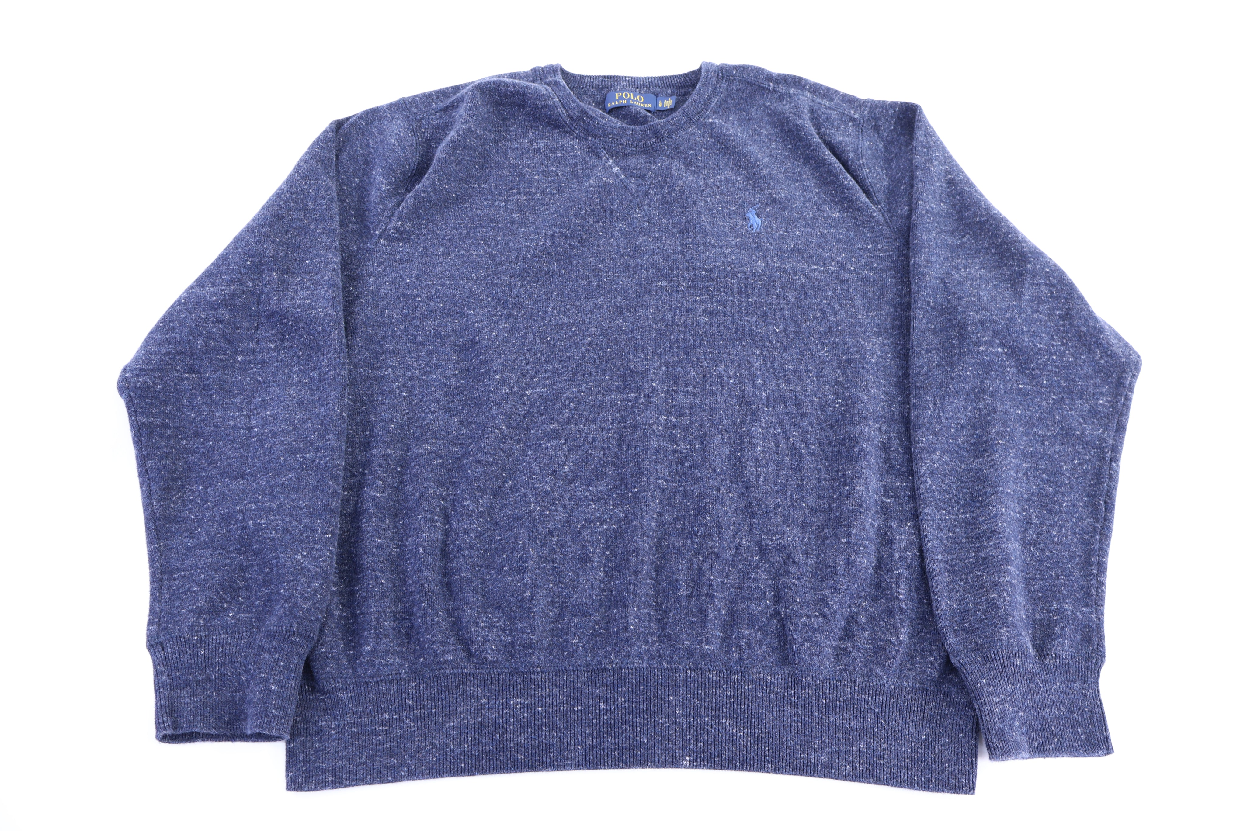Polo Ralph Lauren Embroidered Logo Blue Sweater