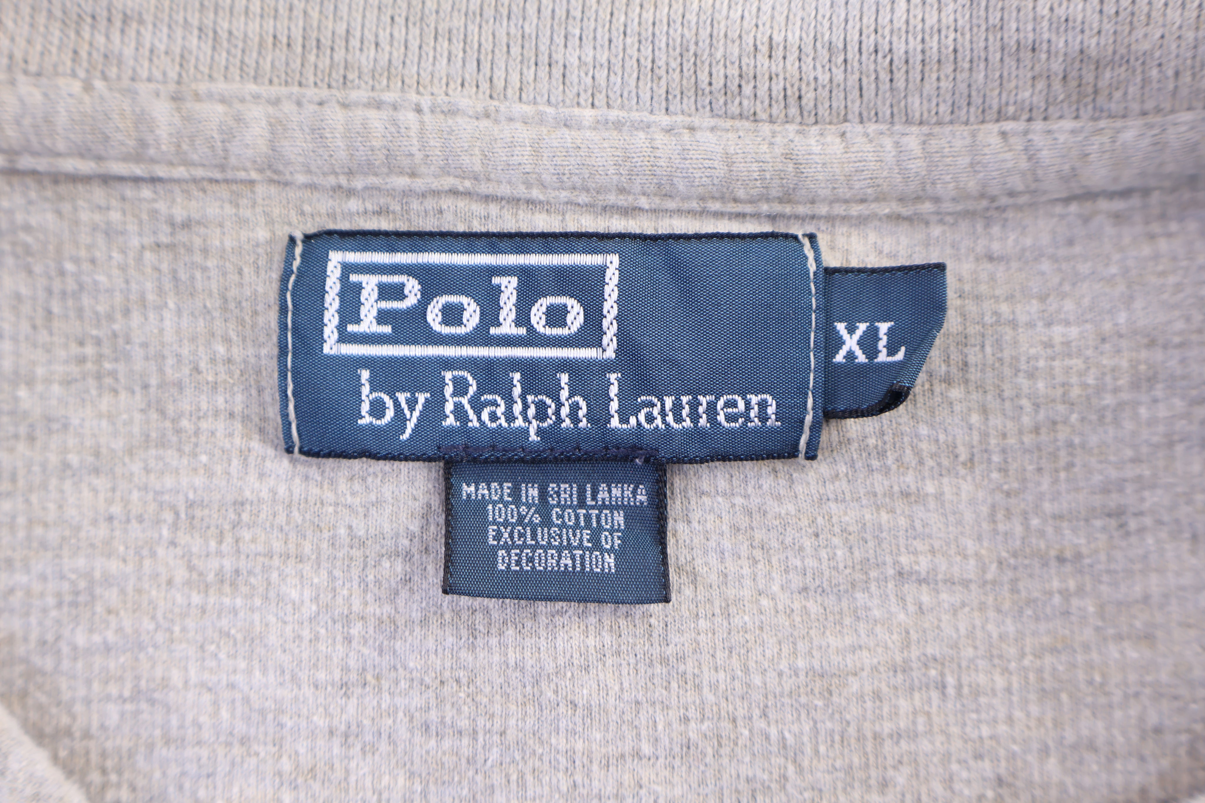 Polo by Ralph Lauren Embroidered Logo Quarter Zip Sweater