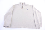 Polo by Ralph Lauren Embroidered Logo Quarter Zip Sweater