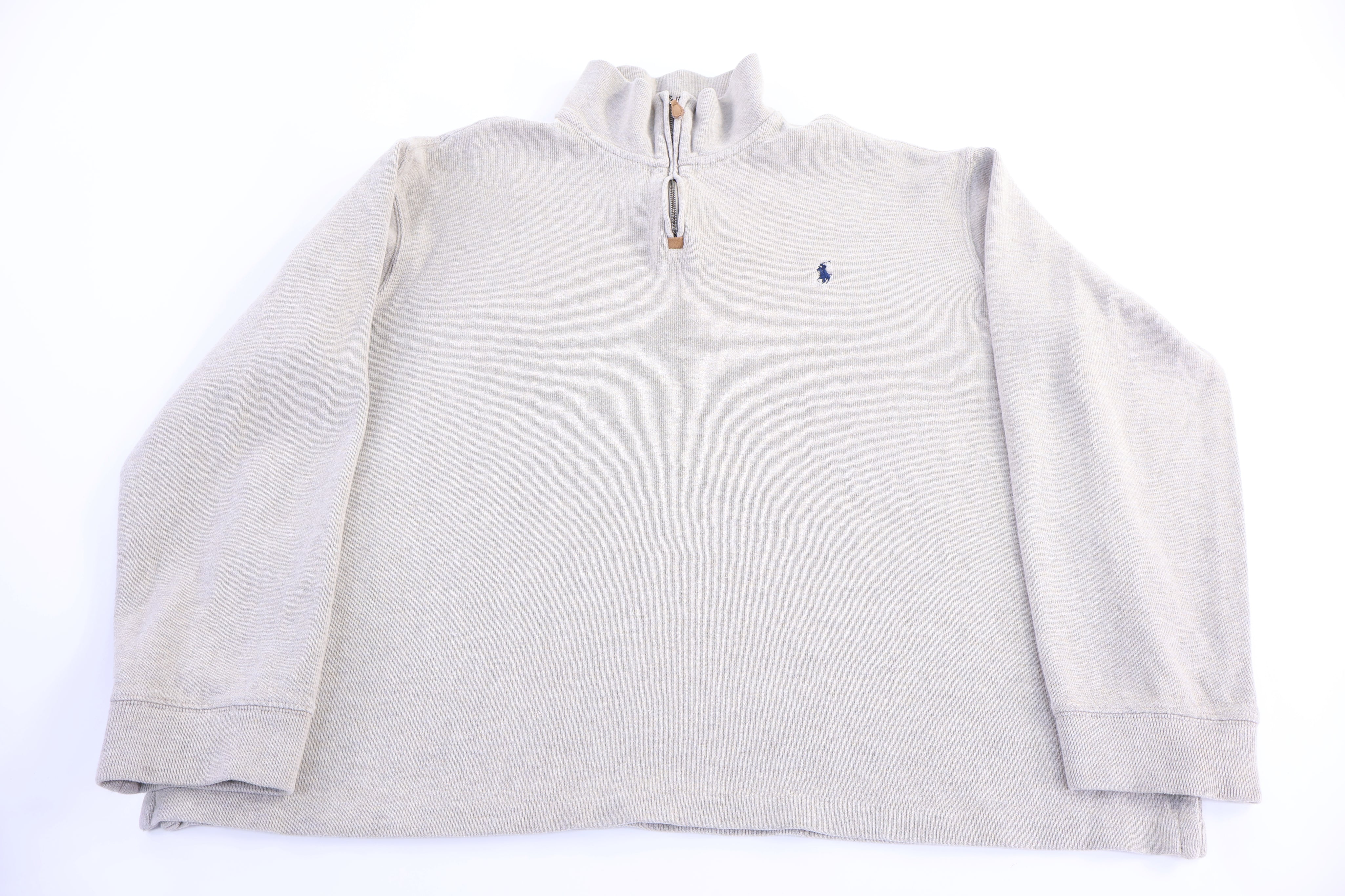 Polo by Ralph Lauren Embroidered Logo Quarter Zip Sweater