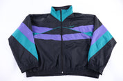 80's Adidas Embroidered Logo Multicolor Full Zip Jacket