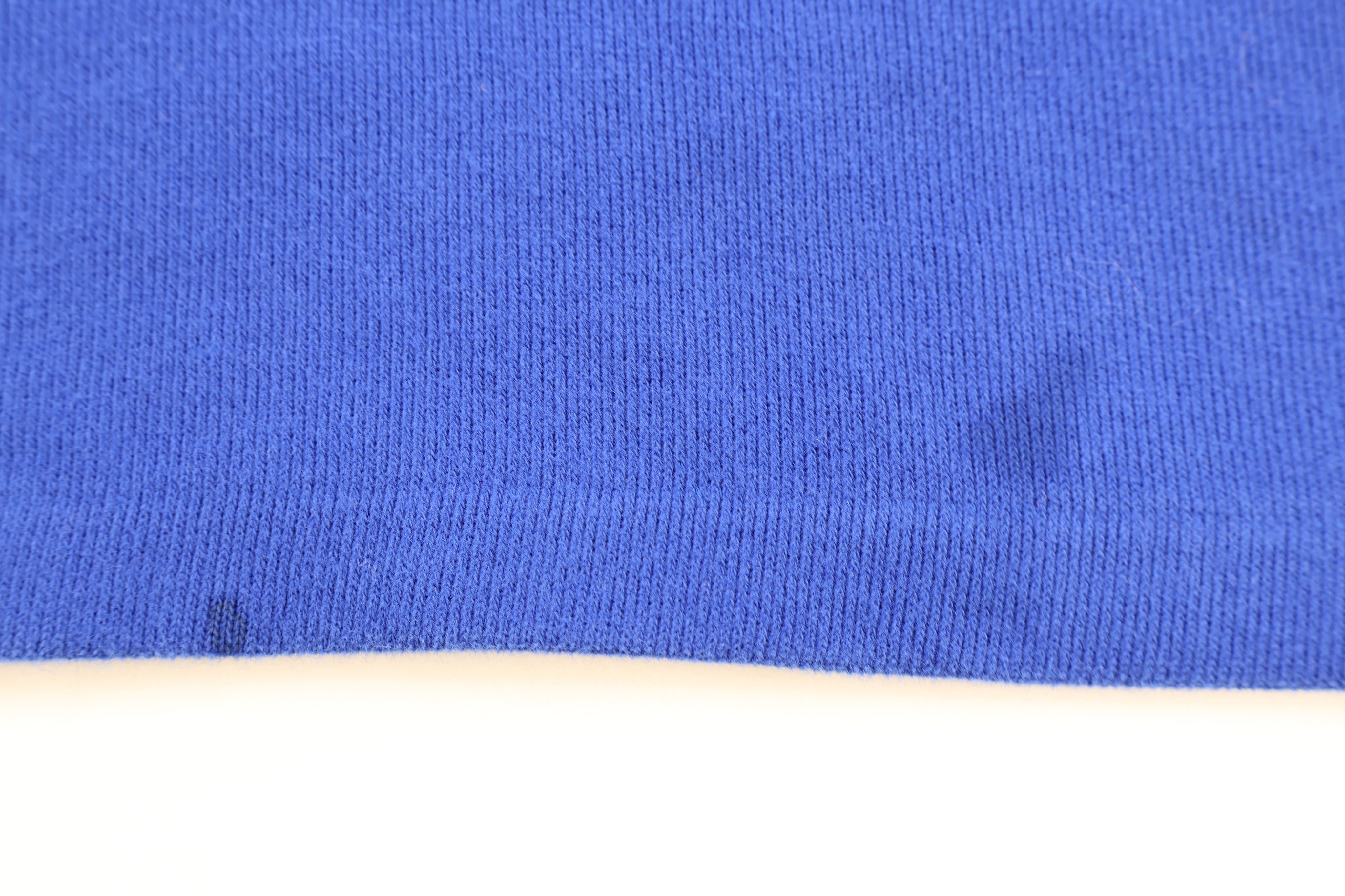 Polo Ralph Lauren Embroidered Logo Blue Quarter Zip Sweater