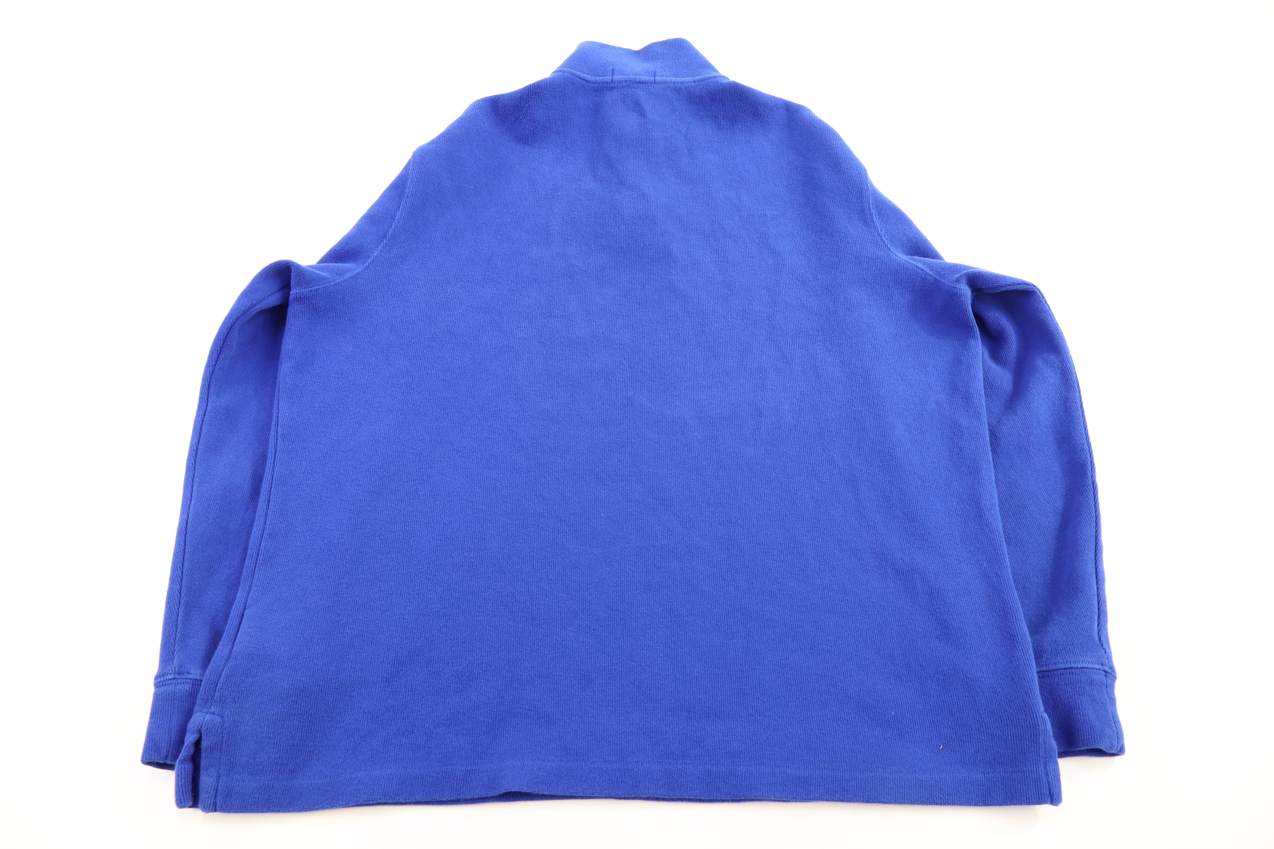 Polo Ralph Lauren Embroidered Logo Blue Quarter Zip Sweater