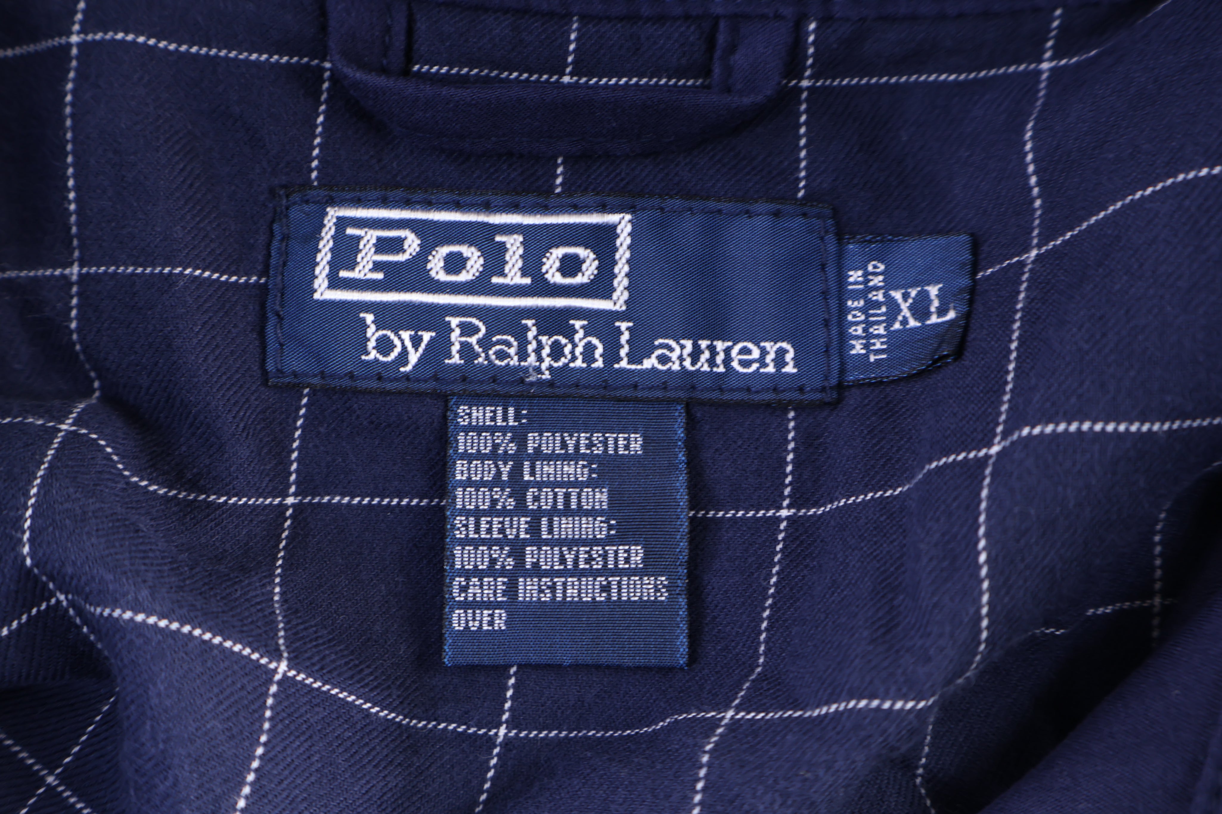 Polo by Ralph Lauren Embroidered Logo Blue Full Zip Jacket