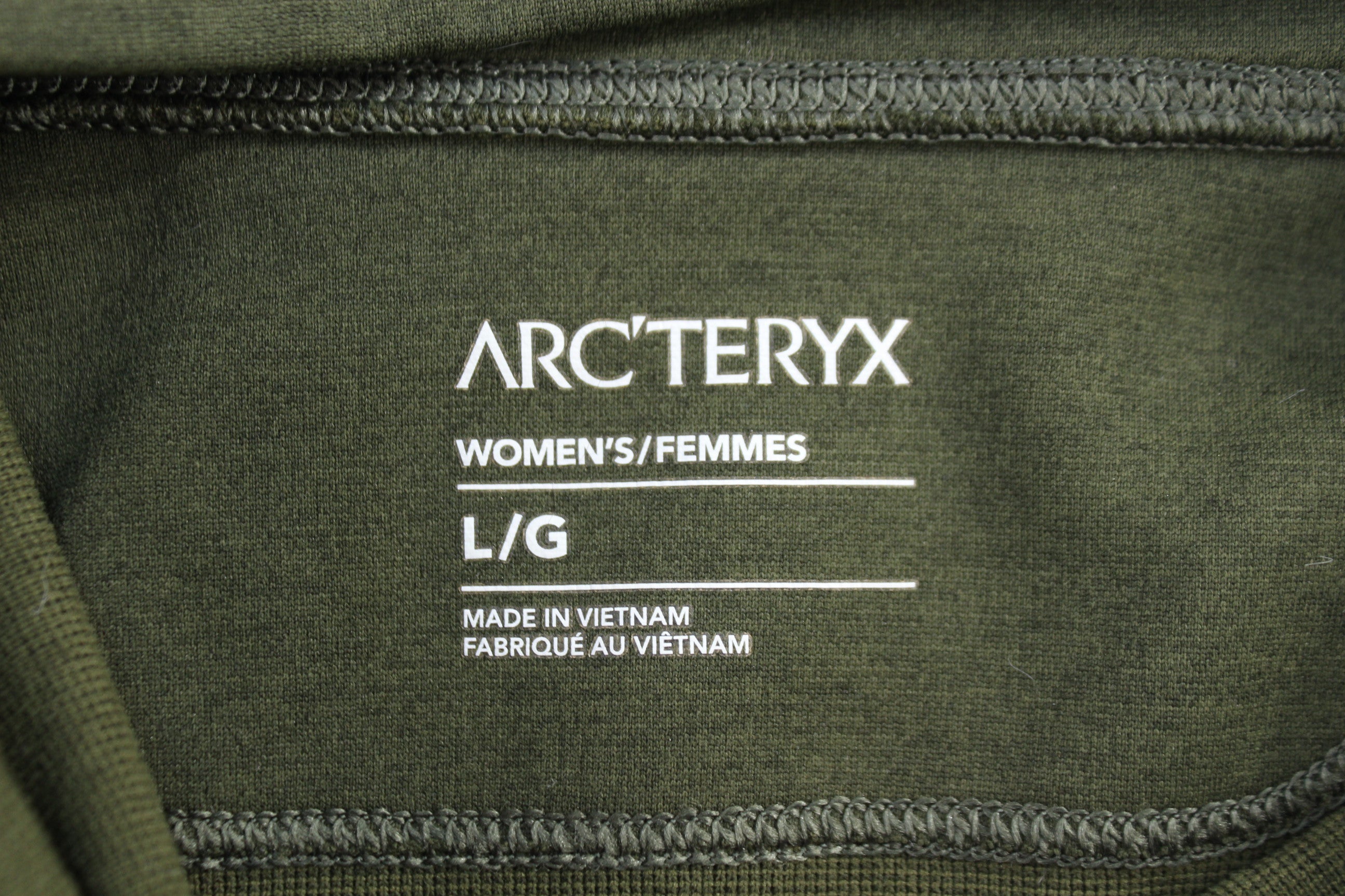 Women's Arc'teryx Olive Green Pullover Sweater