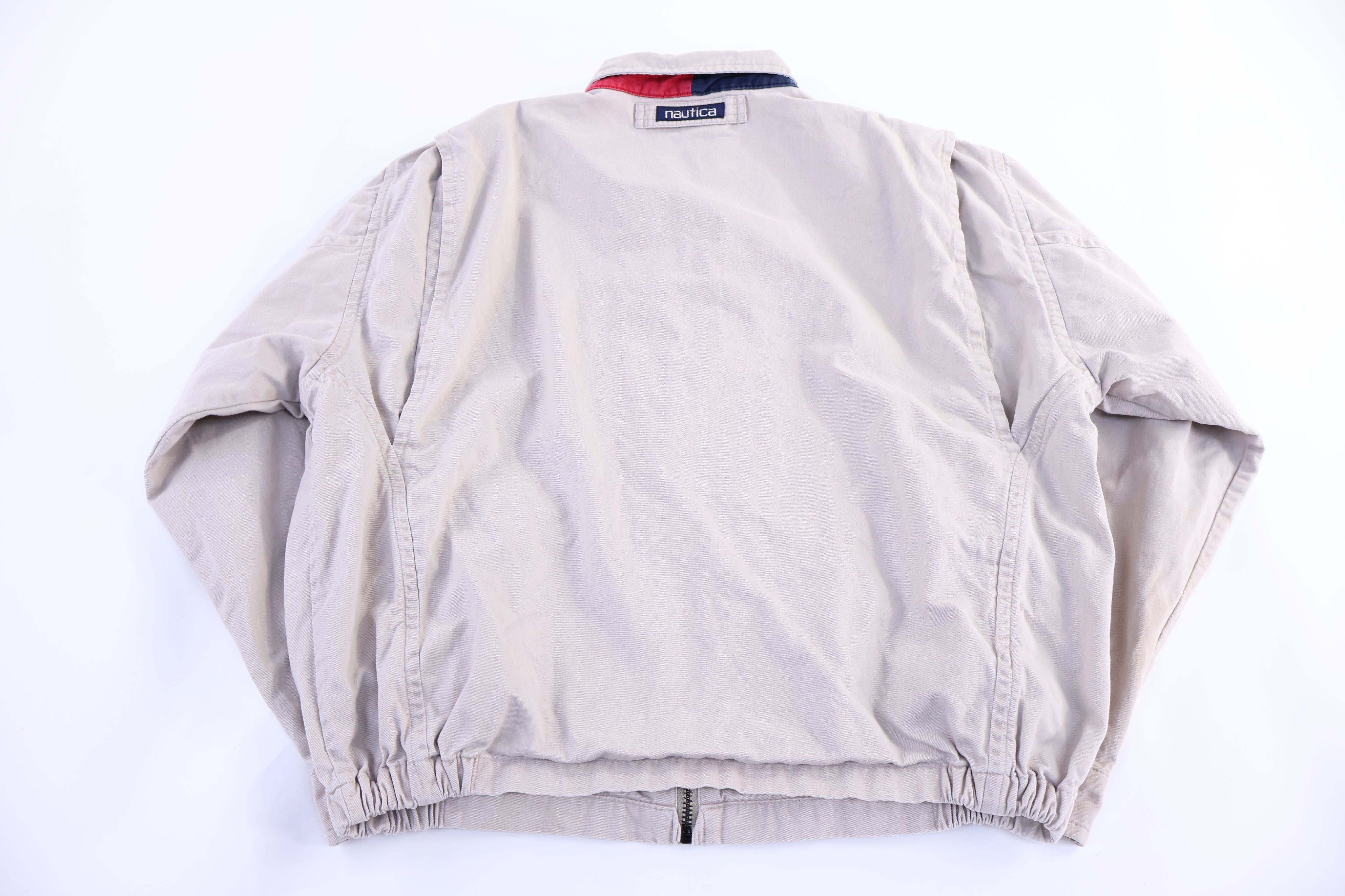 Vintage Nautica Tan Full Zip Jacket