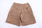 Carhartt Logo Patch Tan Shorts