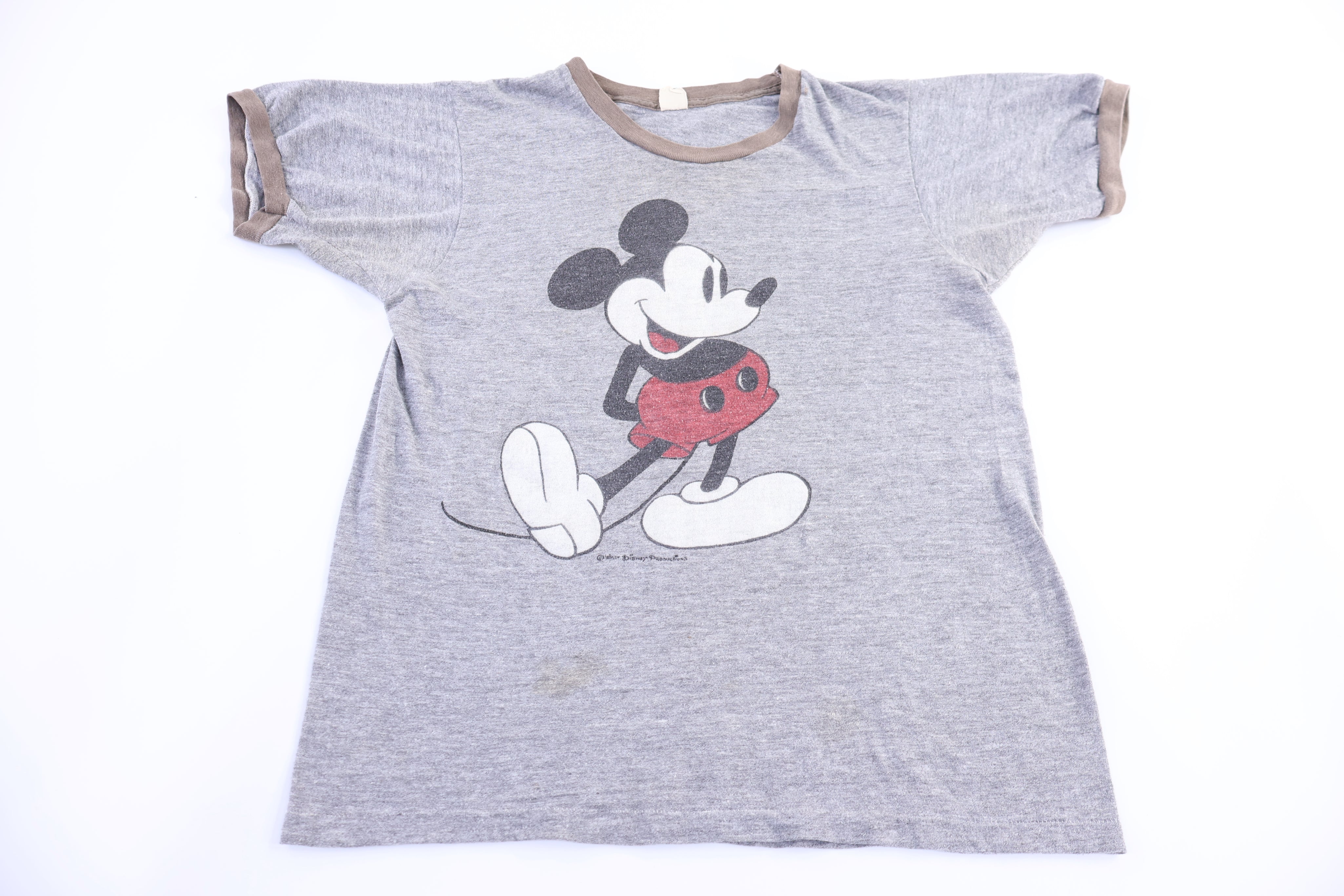 70's Mickey Mouse Graphic Ringer T-shirt