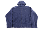 Polo Ralph Lauren Embroidered Logo Blue Full Zip Hoodie