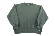 90's Russell Athletic Green Blank Sweatshirt