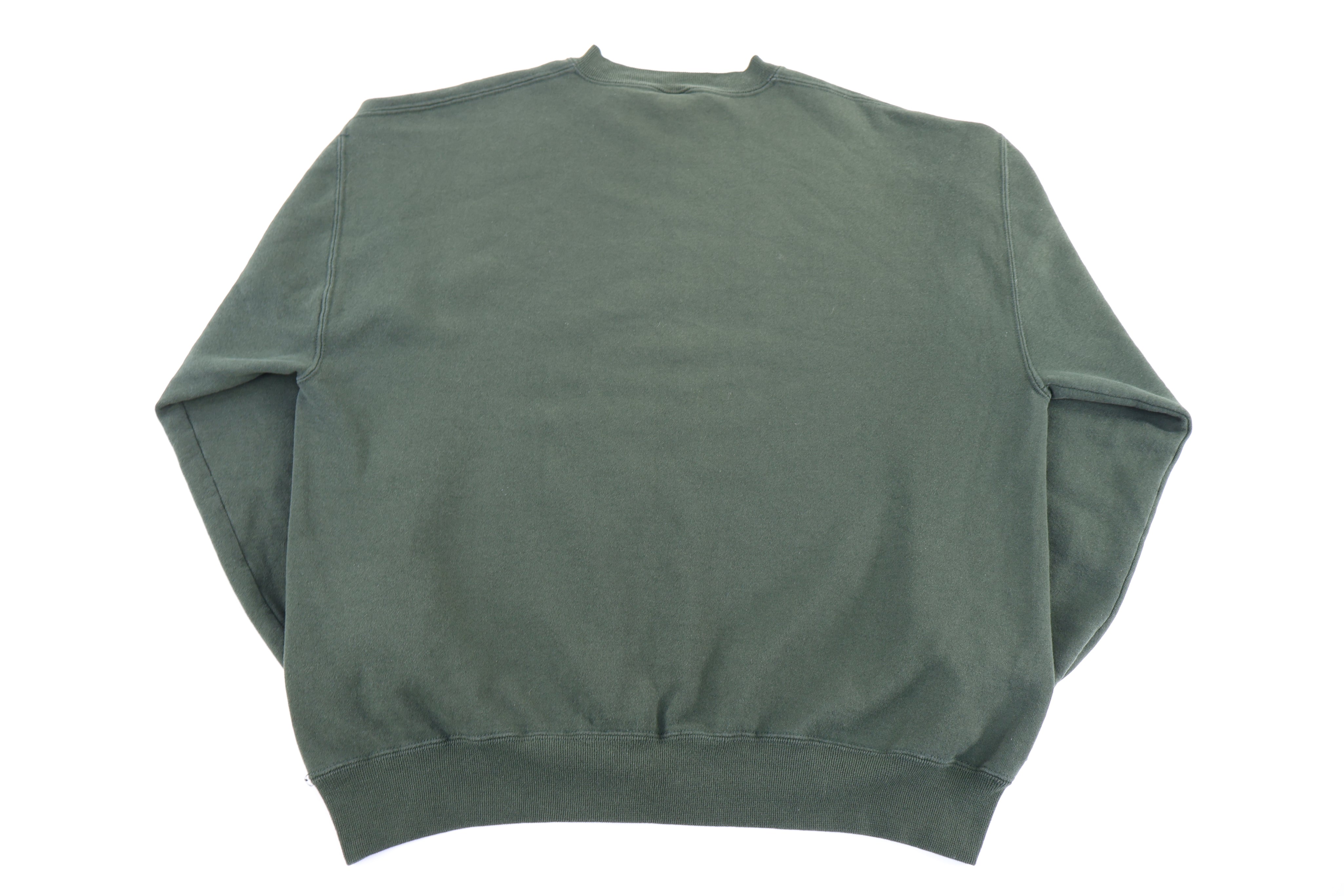 90's Russell Athletic Green Blank Sweatshirt