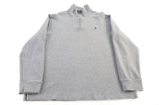 Polo by Ralph Lauren Embroidered Logo Grey Quarter Zip Sweater