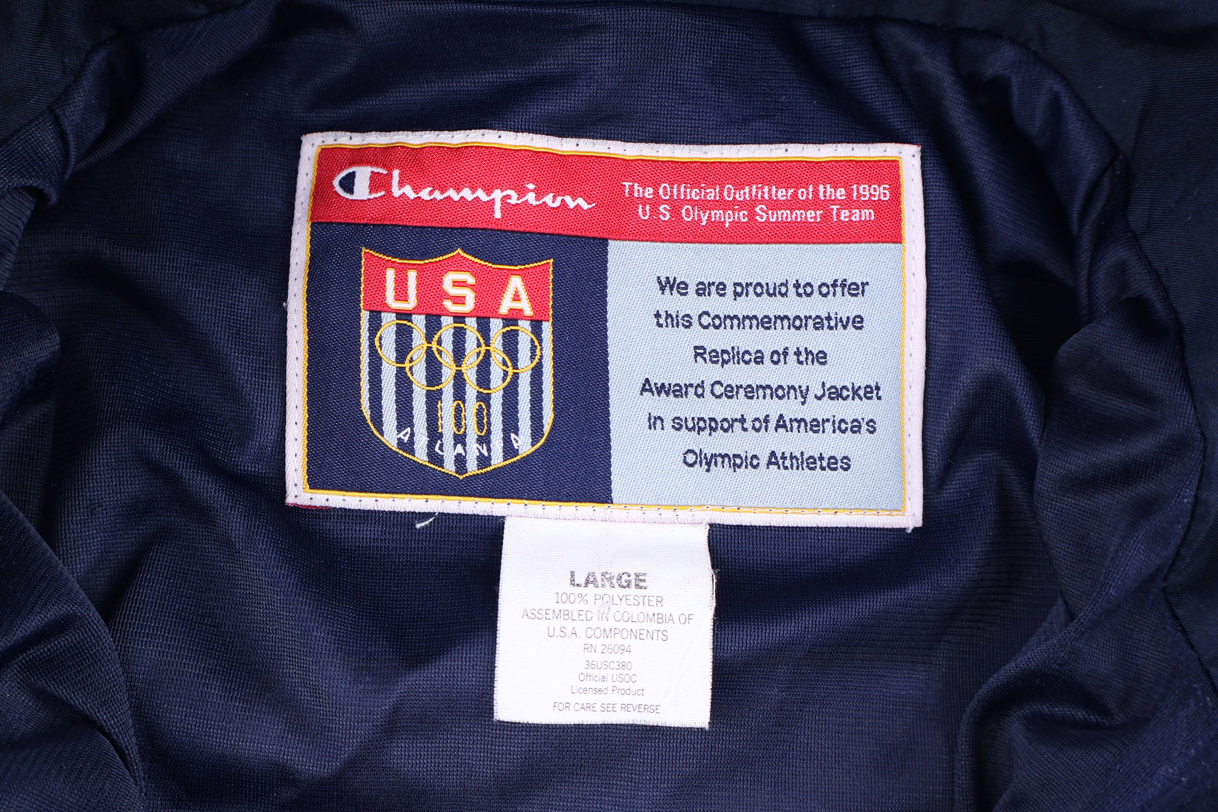 1996 USA Olympics Full Zip Windbreaker