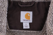 Carhartt Logo Patch Brown Full Zip Vest