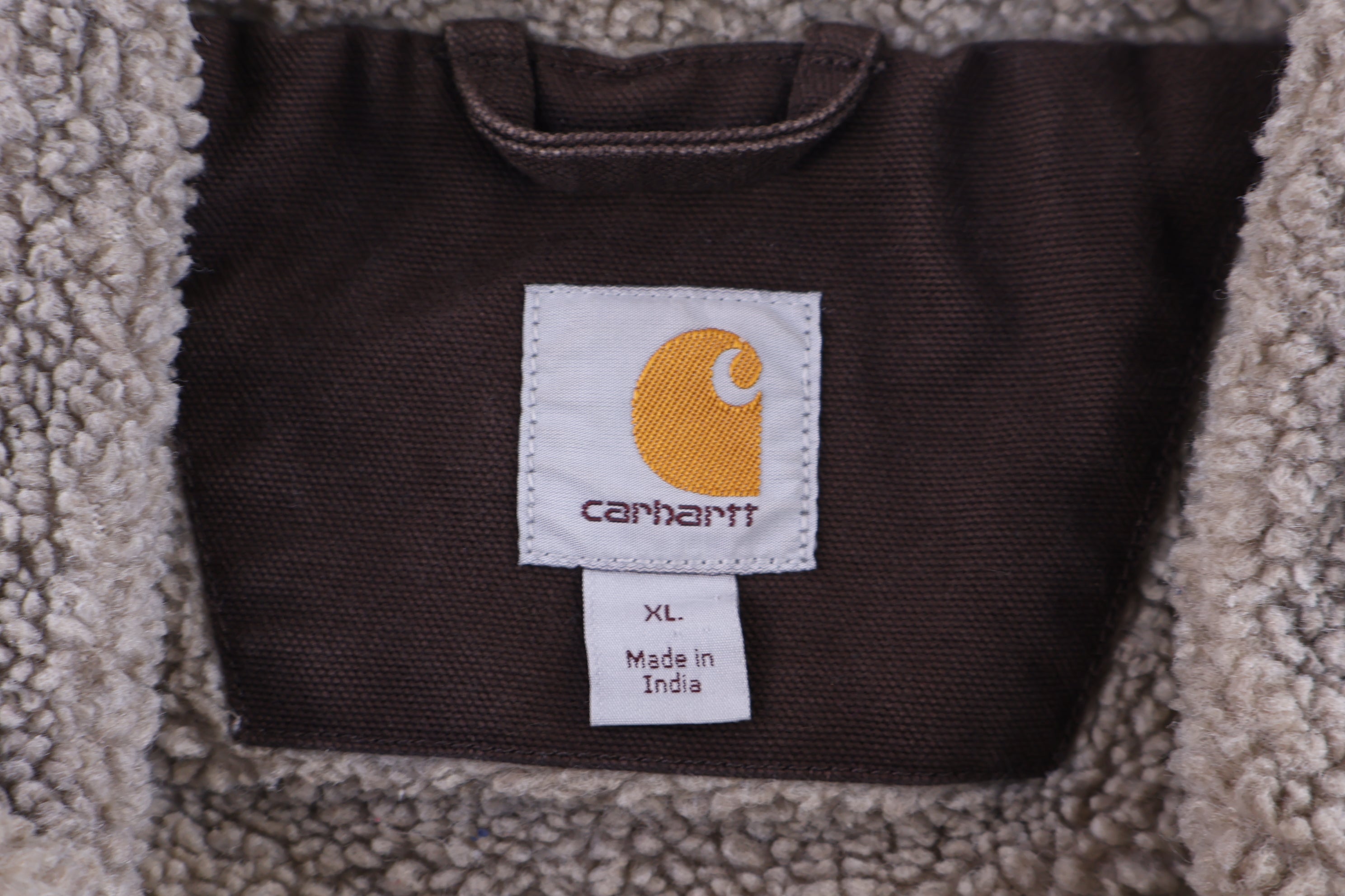 Carhartt Logo Patch Brown Full Zip Vest