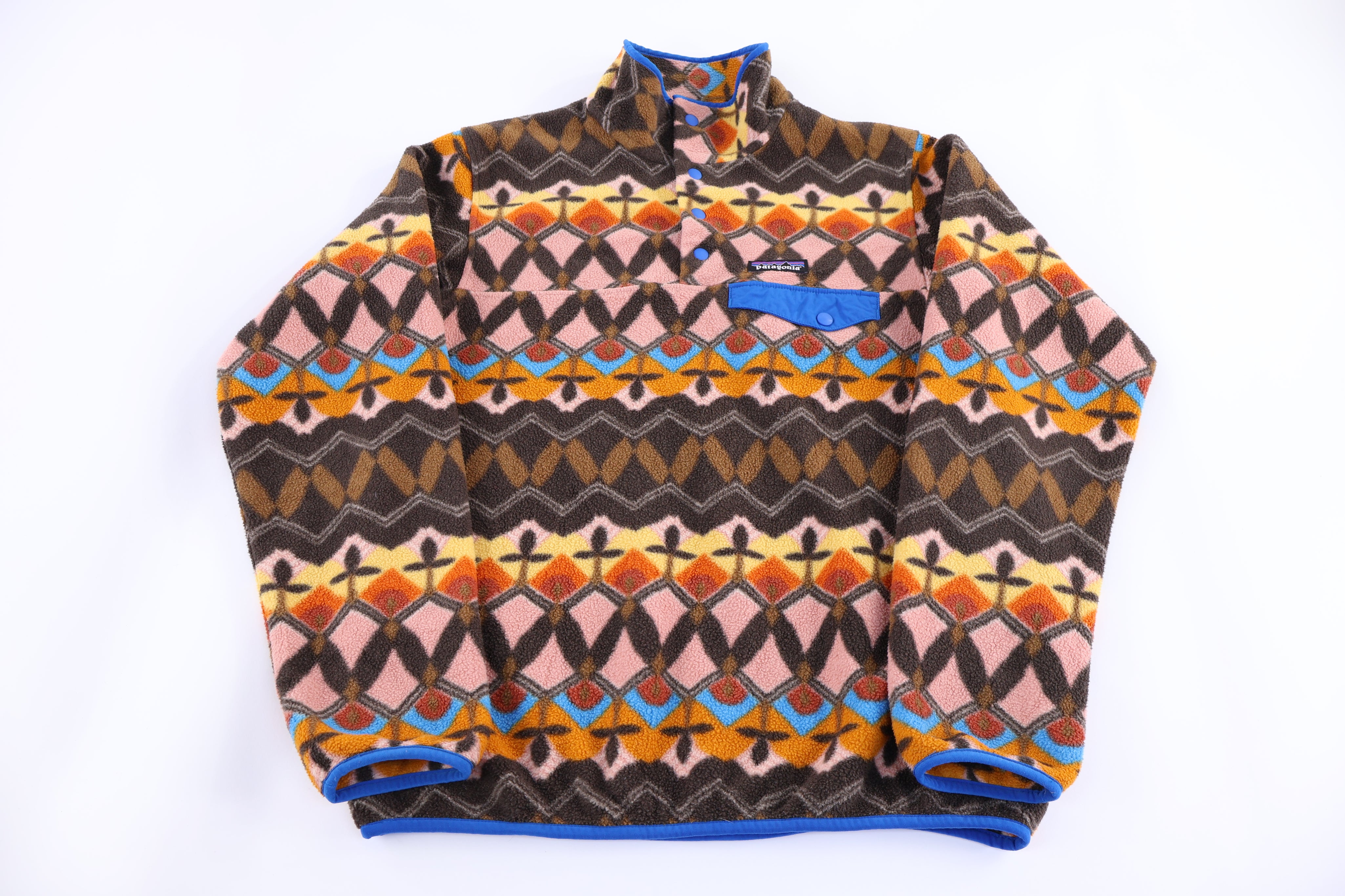 Patagonia Synchilla Logo Patch Multipattern Pullover Sweater