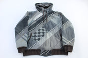 Billabong Geometric Pattern Grey Full Zip Jacket