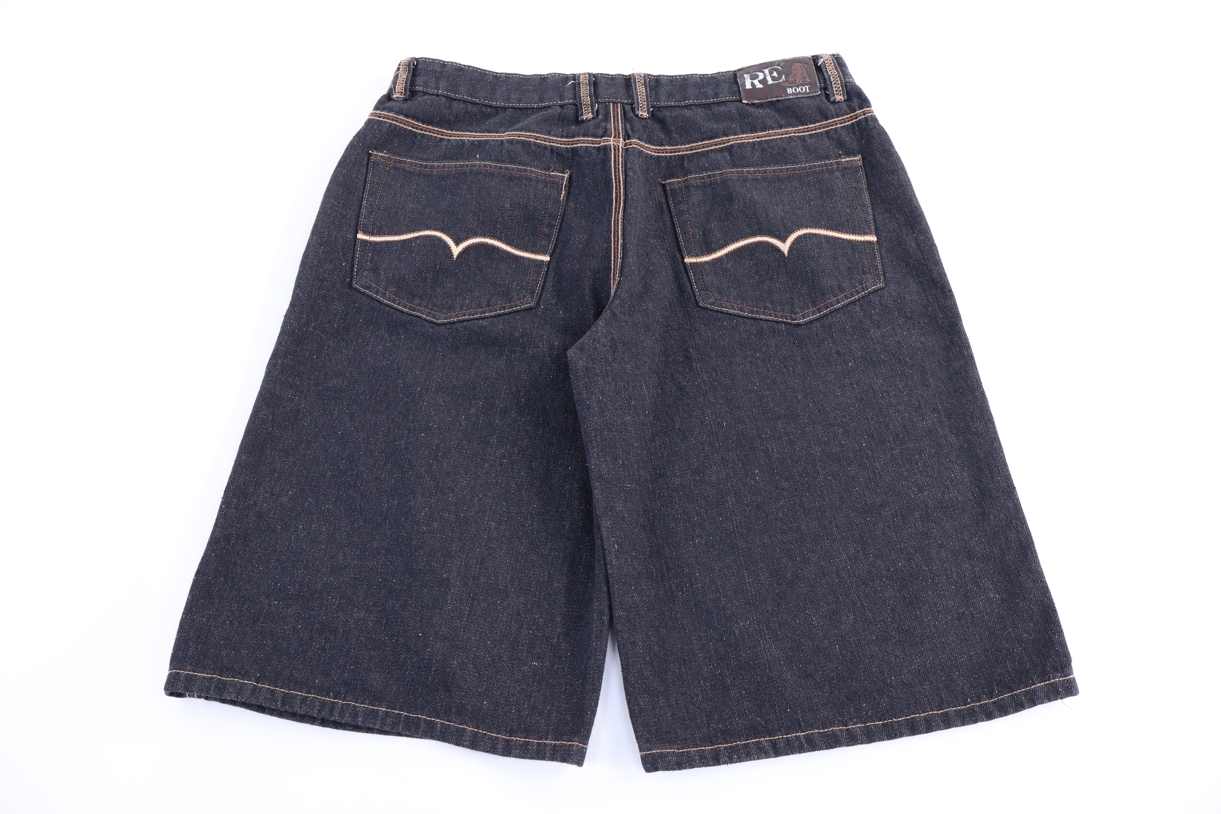Re Boot Dark Wash Denim Shorts