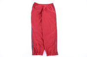 90's Adidas Embroidered Logo Red & Grey Track Pants