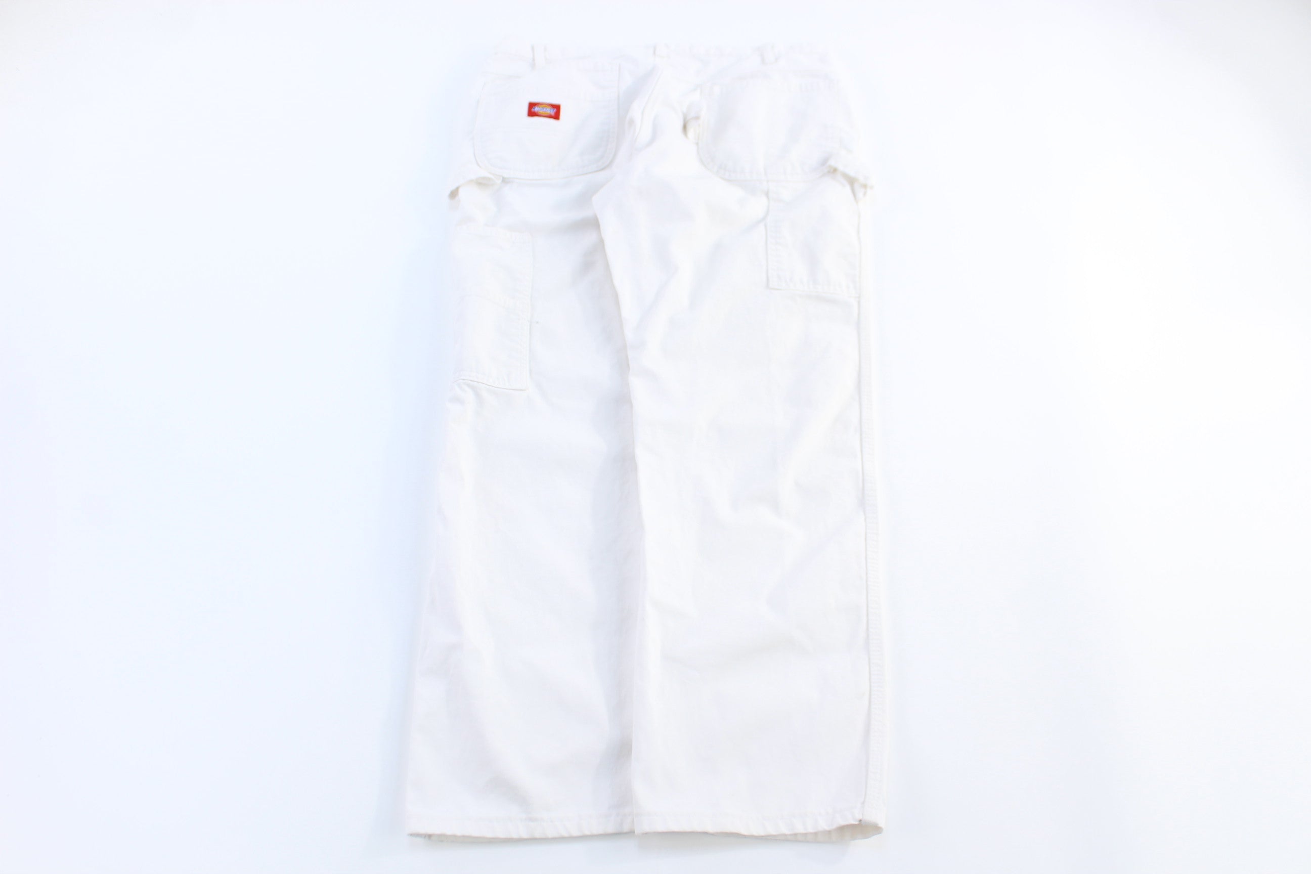 Dickies Logo Patch White Carpenter Pants