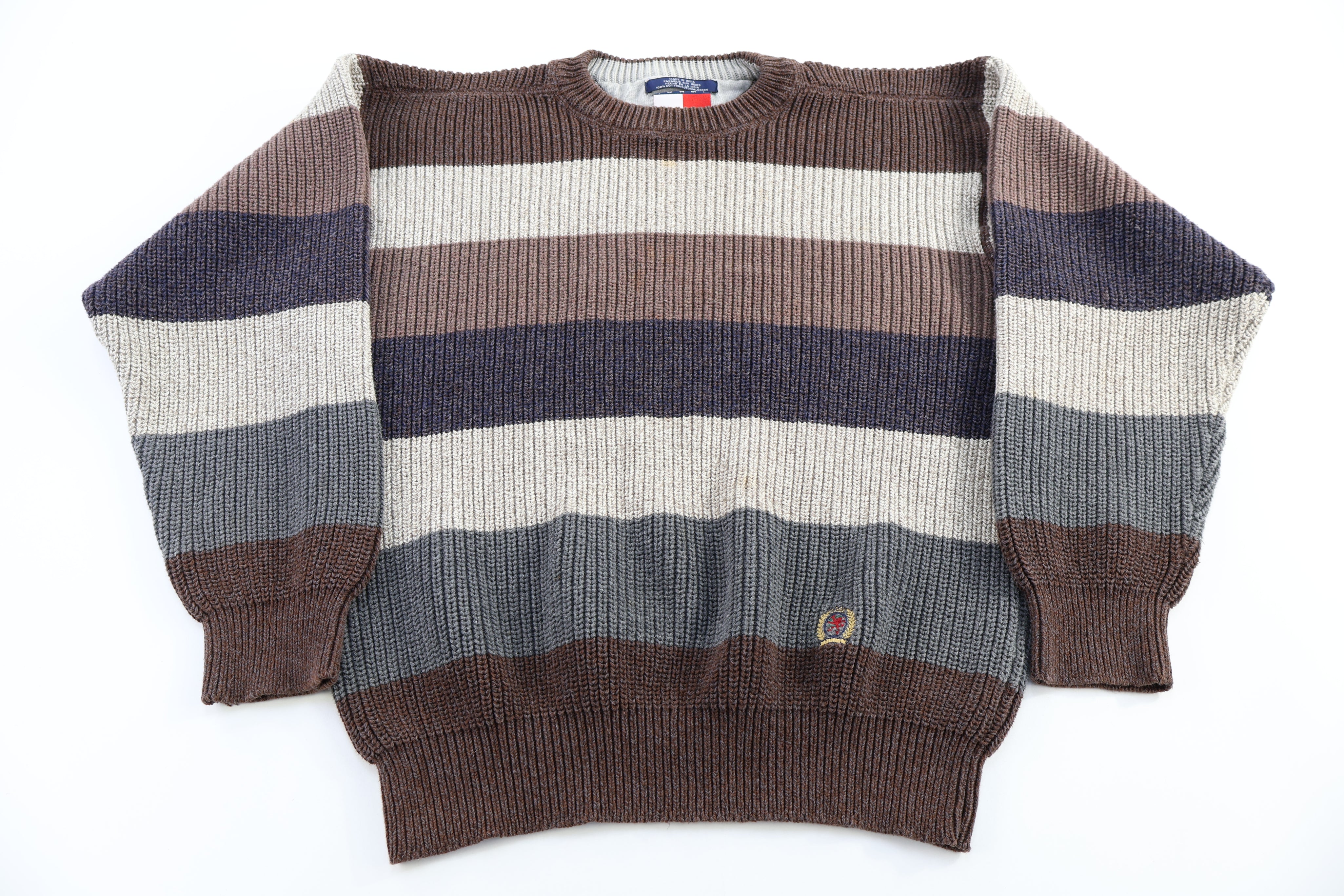 Vintage Tommy Hilfiger Brown Knit Sweater