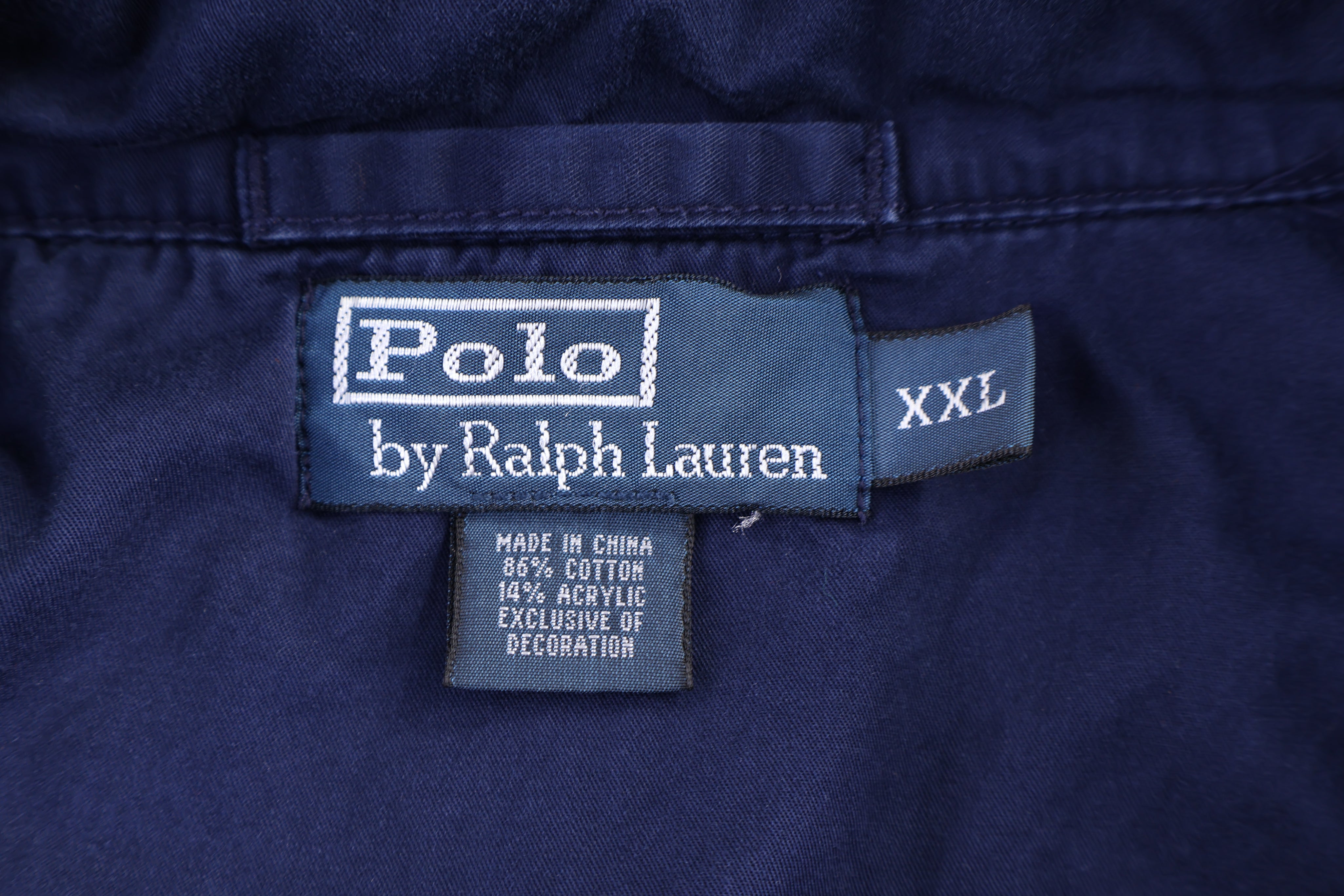 Polo by Ralph Lauren Embroidered Logo Blue Full Zip Jacket