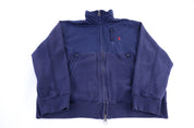 Polo by Ralph Lauren Embroidered Logo Blue Full Zip Jacket