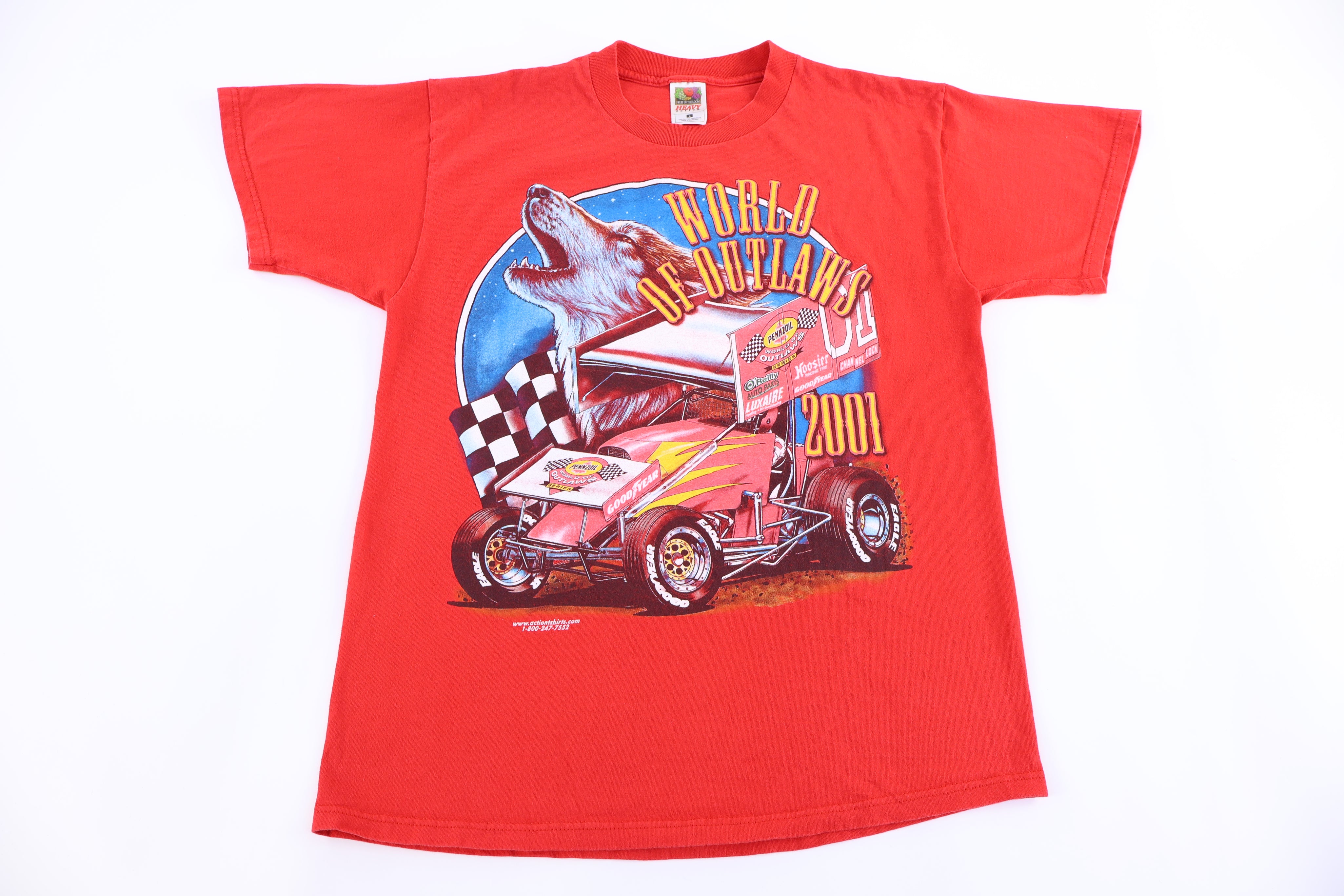 2001 World of Outlaws Racing Tour T-shirt