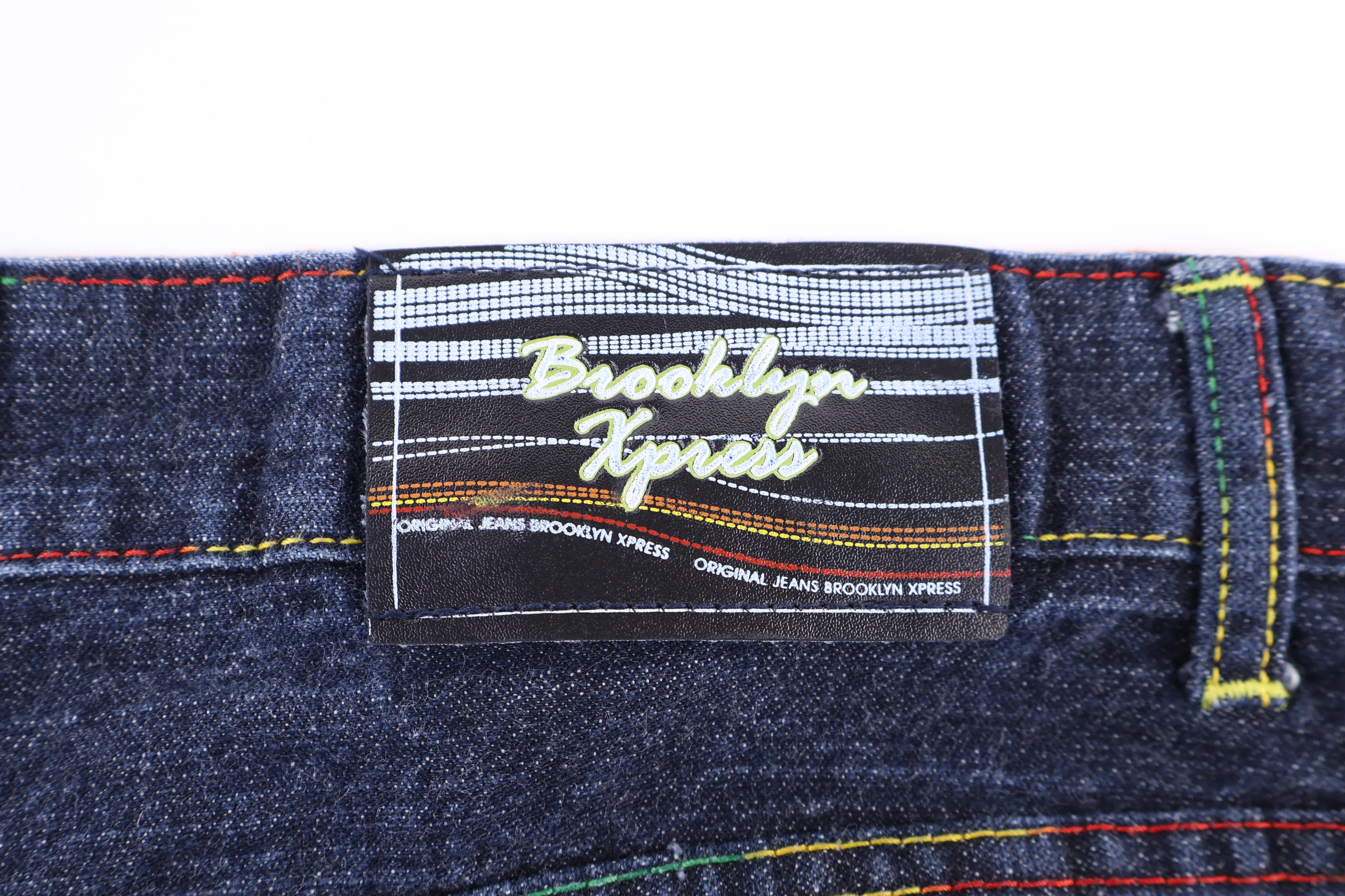 Y2K Brooklyn Xpress Dark Wash Denim Shorts