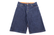 Y2K Brooklyn Xpress Dark Wash Denim Shorts