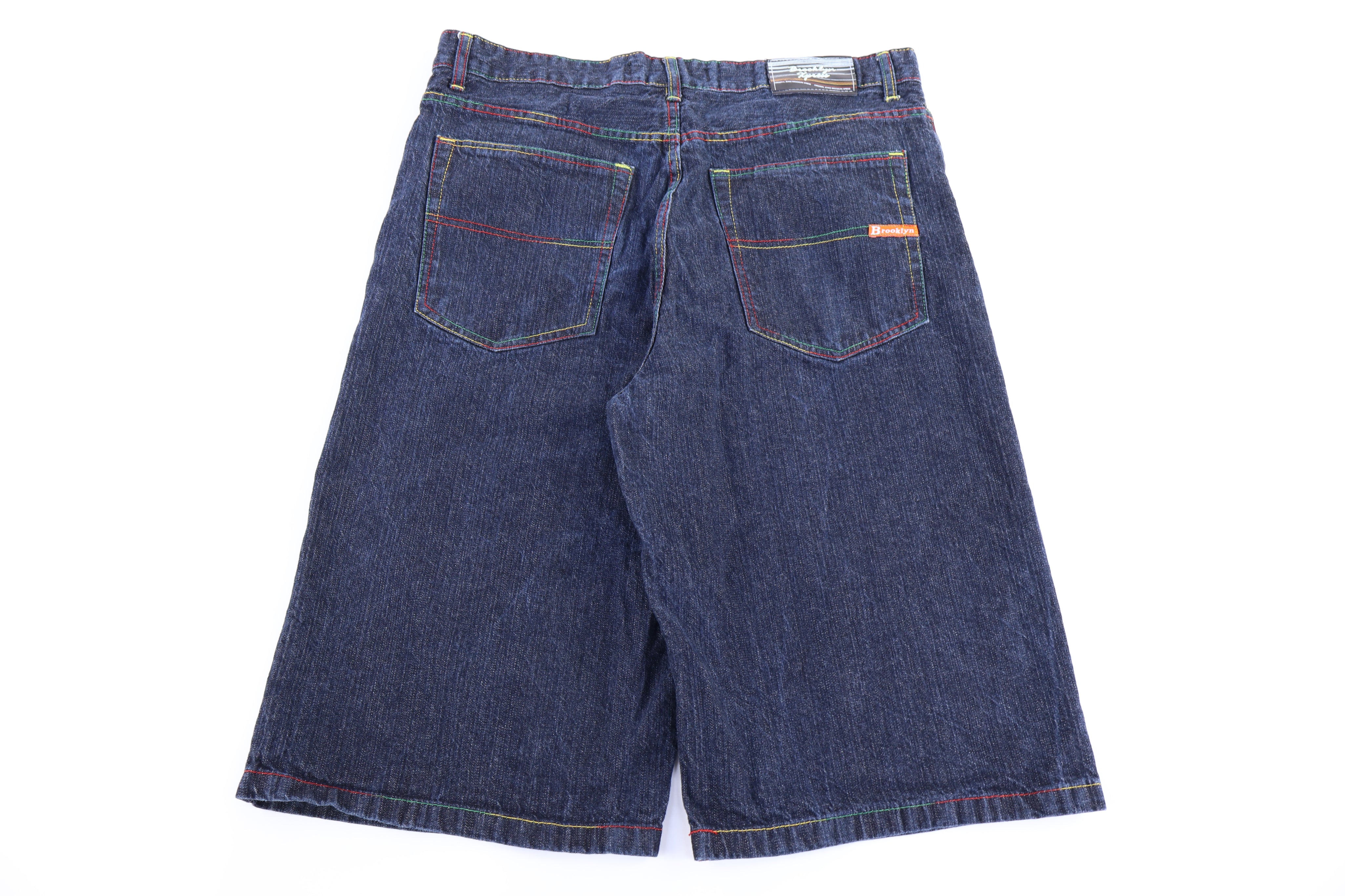 Y2K Brooklyn Xpress Dark Wash Denim Shorts